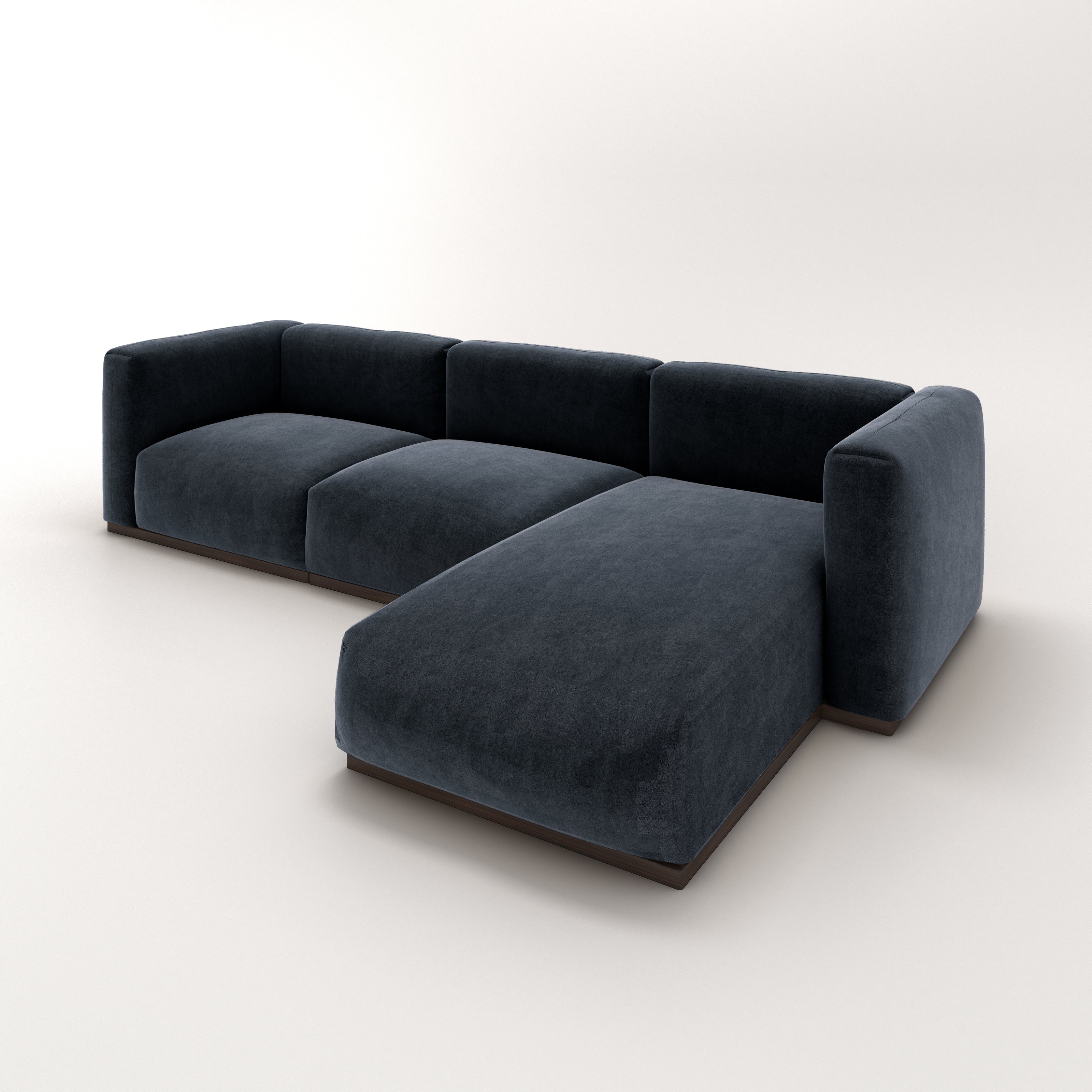 Charlotte Modular Velvet Sofa | OxfordBlue