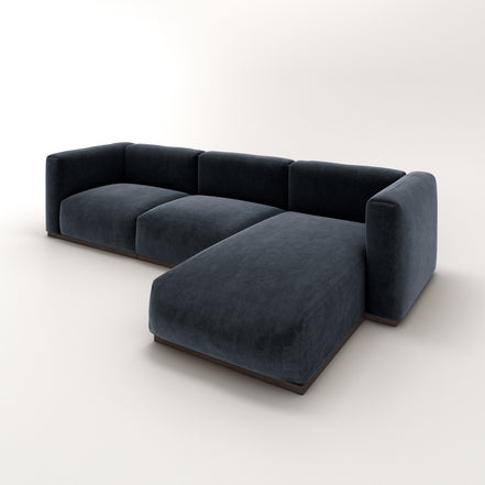 Charlotte Modular Velvet Sofa | OxfordBlue