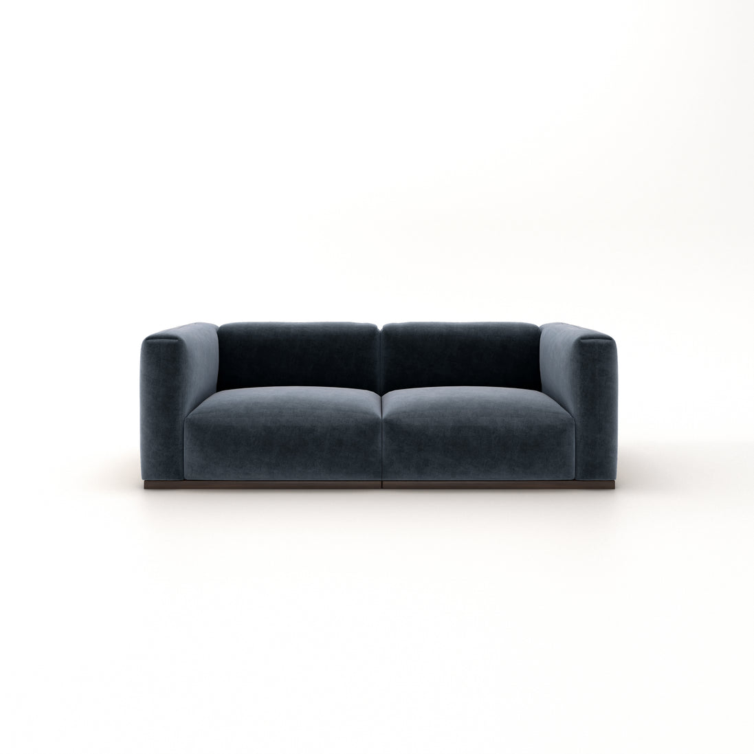 Charlotte Modular Velvet Sofa | Oxford Blue