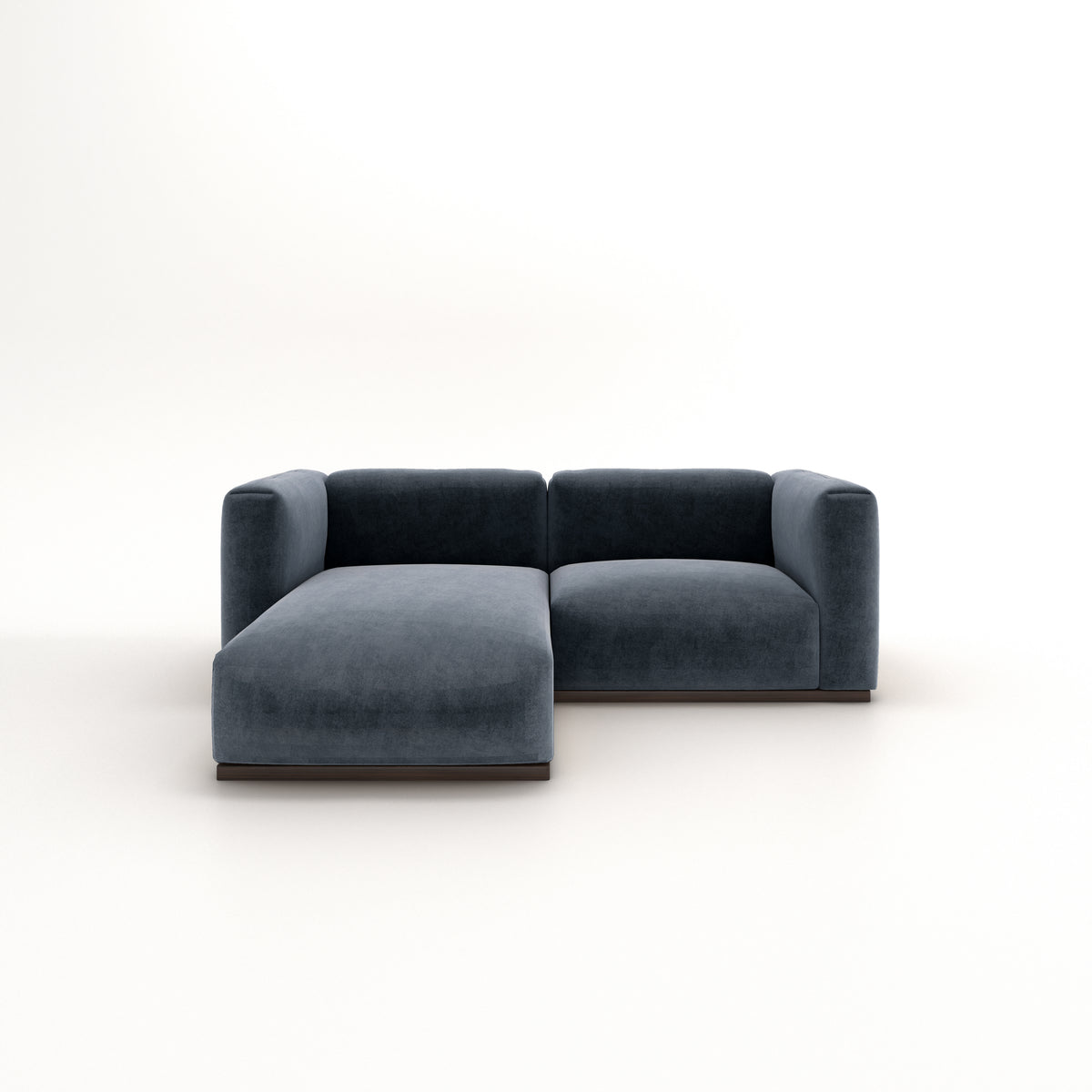 Charlotte Modular Velvet Sofa | Oxford Blue