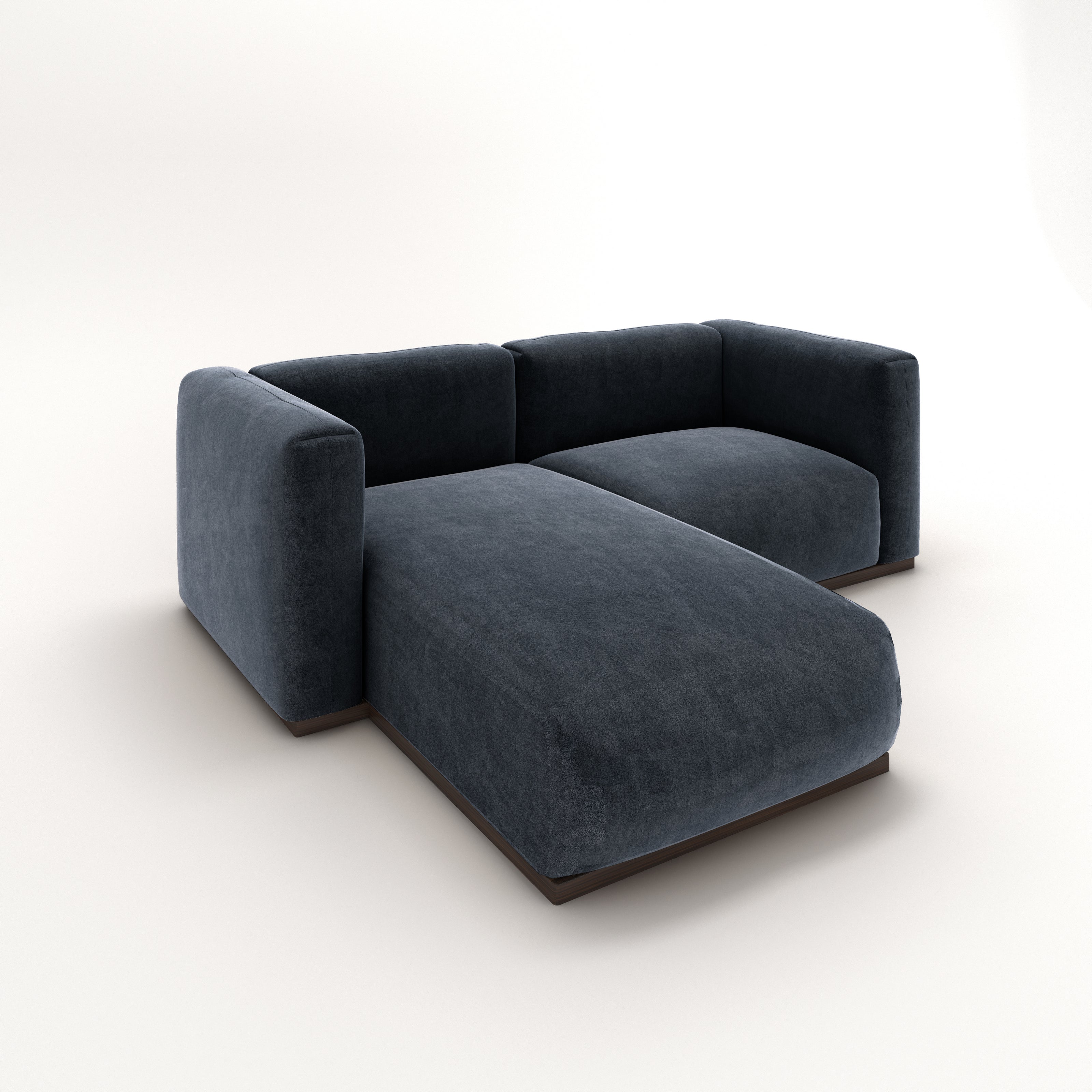 Charlotte Modular Velvet Sofa | OxfordBlue