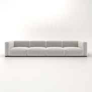 Charlotte Modular Velvet Sofa | Pearl