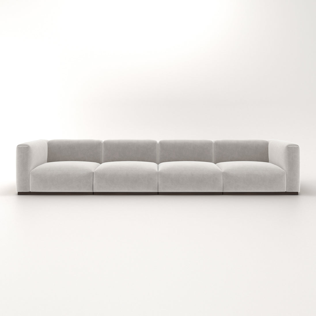 Charlotte Modular Velvet Sofa | Pearl