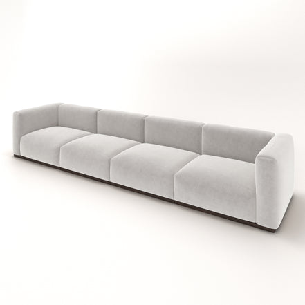 Charlotte Modular Velvet Sofa | Pearl