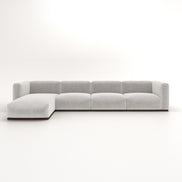 Charlotte Modular Velvet Sofa | Pearl