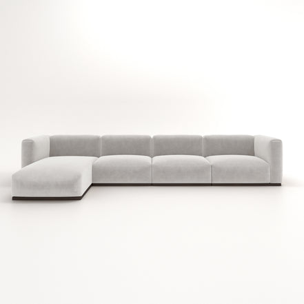 Charlotte Modular Velvet Sofa | Pearl