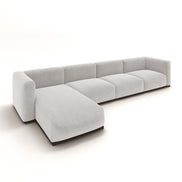 Charlotte Modular Velvet Sofa | Pearl
