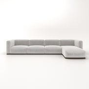 Charlotte Modular Velvet Sofa | Pearl