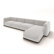 Charlotte Modular Velvet Sofa | Pearl