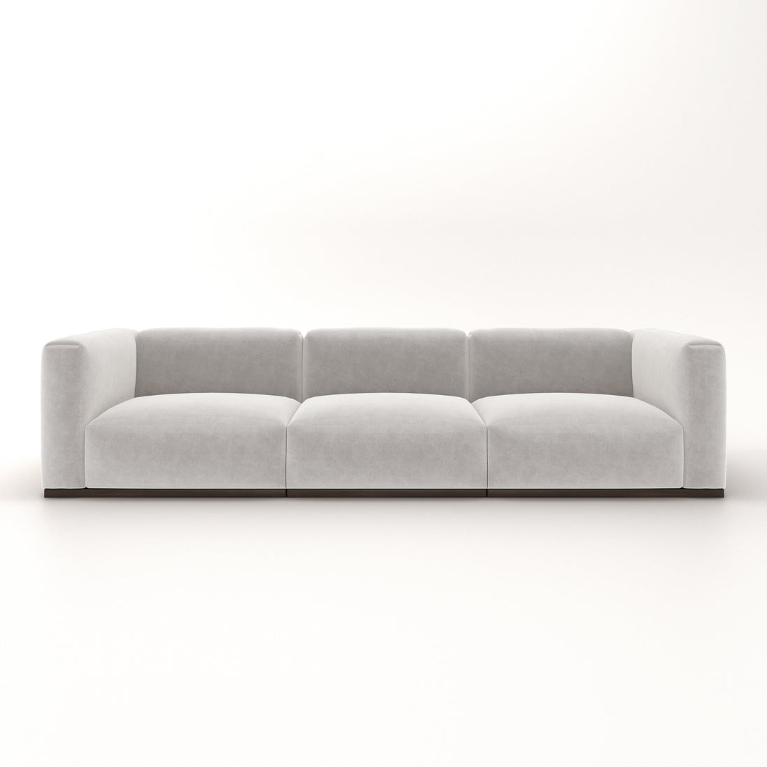 Charlotte Modular Velvet Sofa | Pearl