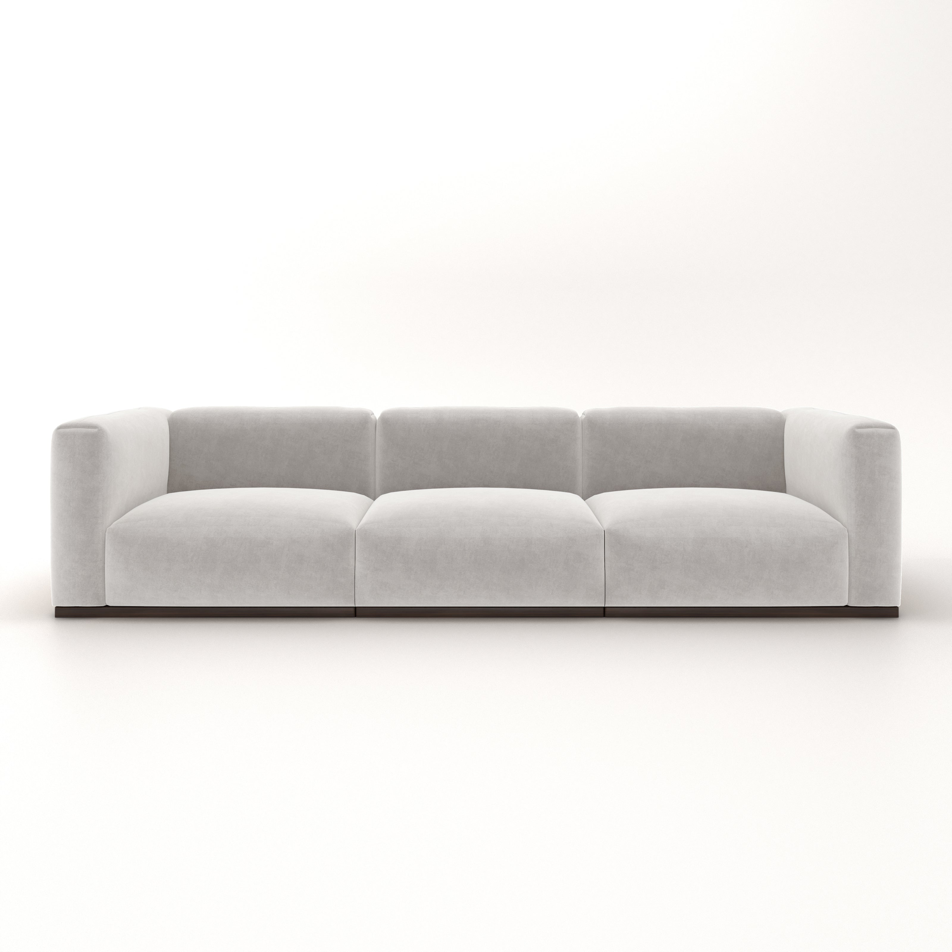 Charlotte Modular Velvet Sofa | Pearl