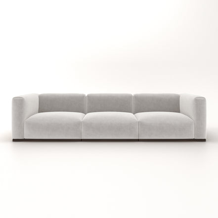 Charlotte Modular Velvet Sofa | Pearl