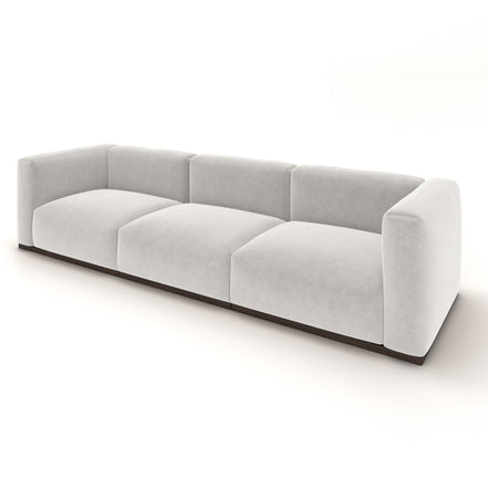 Charlotte Modular Velvet Sofa | Pearl