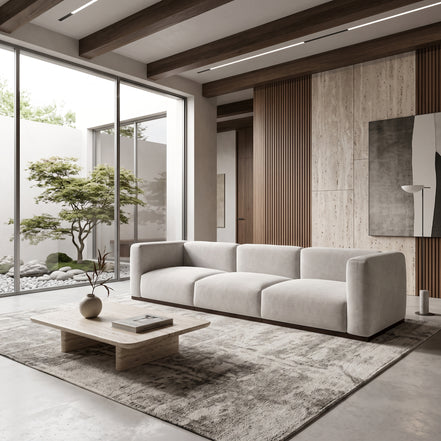 Charlotte Modular Velvet Sofa | Pearl
