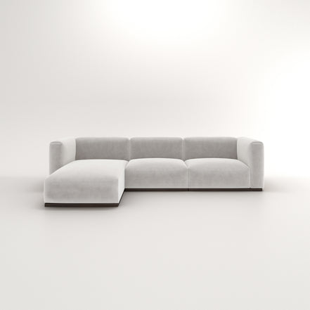 Charlotte Modular Velvet Sofa | Pearl