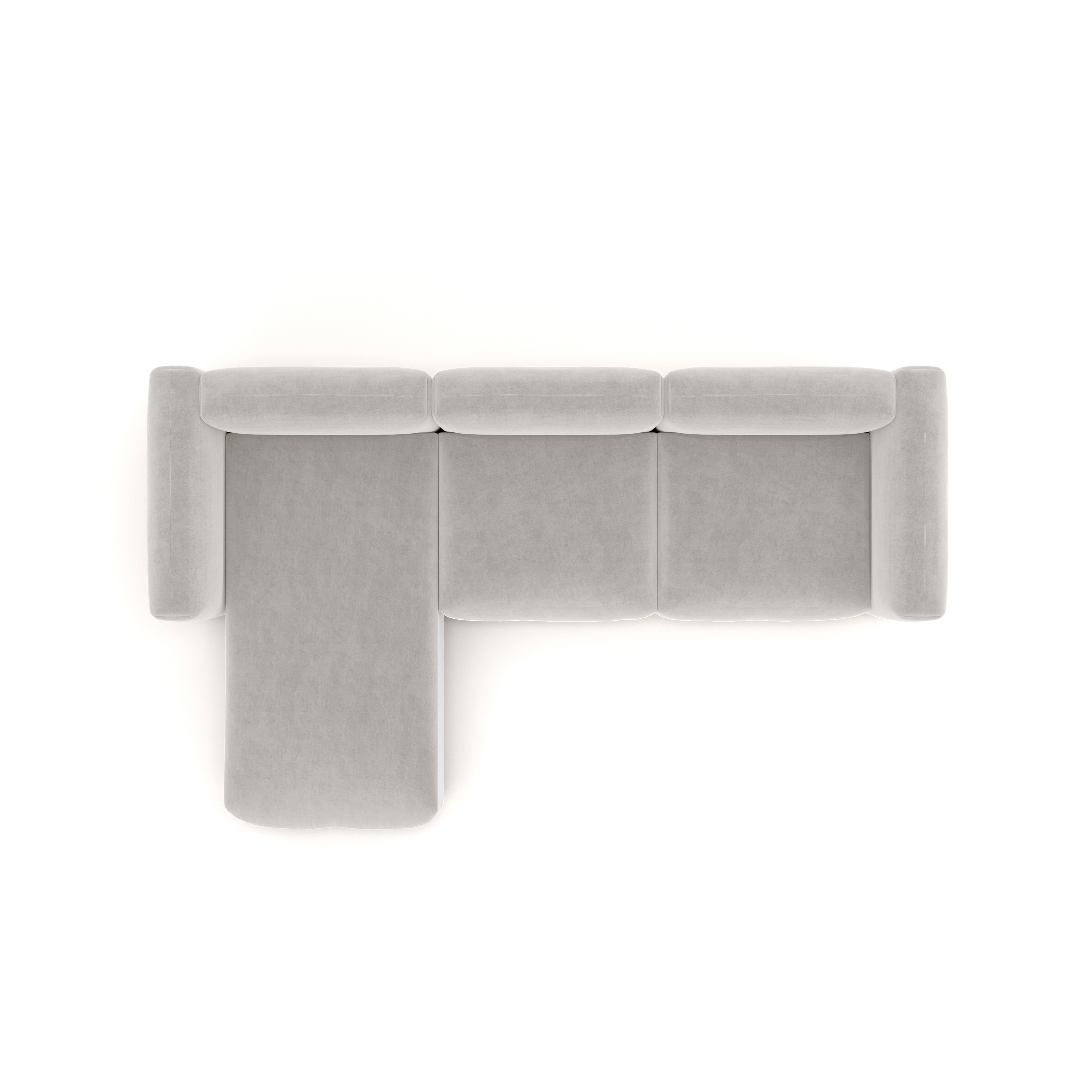 Charlotte Modular Velvet Sofa | Pearl
