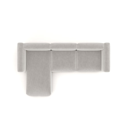 Charlotte Modular Velvet Sofa | Pearl