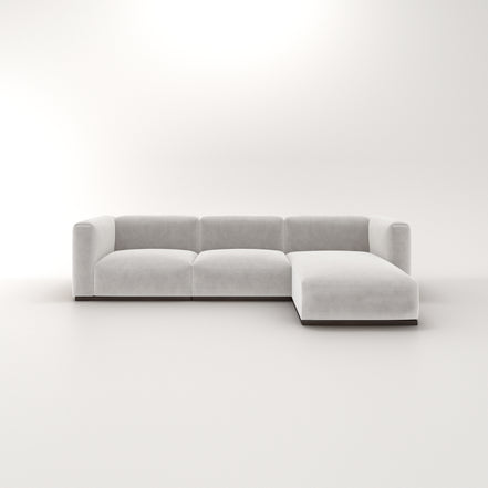 Charlotte Modular Velvet Sofa | Pearl