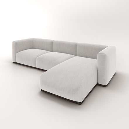 Charlotte Modular Velvet Sofa | Pearl