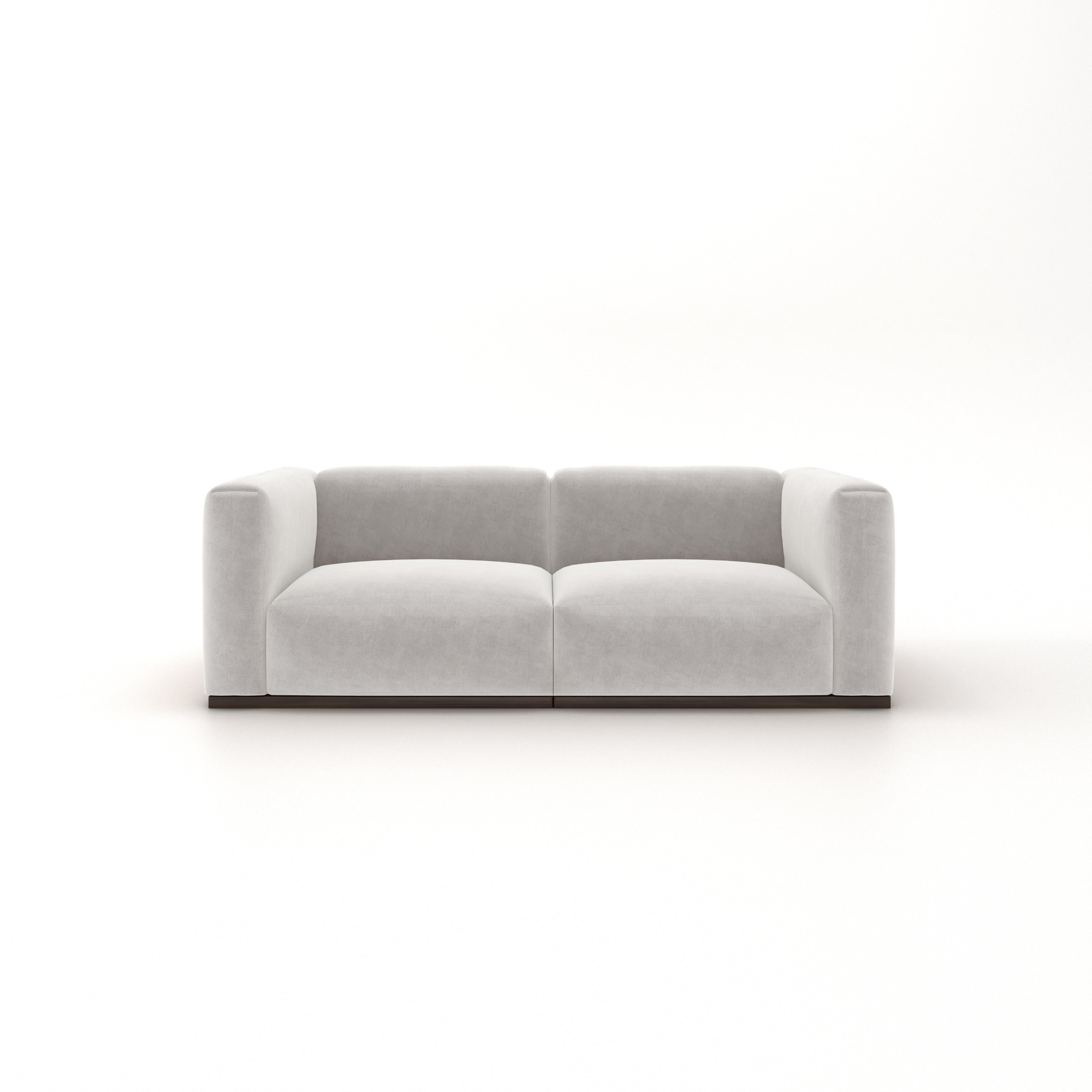 Charlotte Modular Velvet Sofa | Pearl