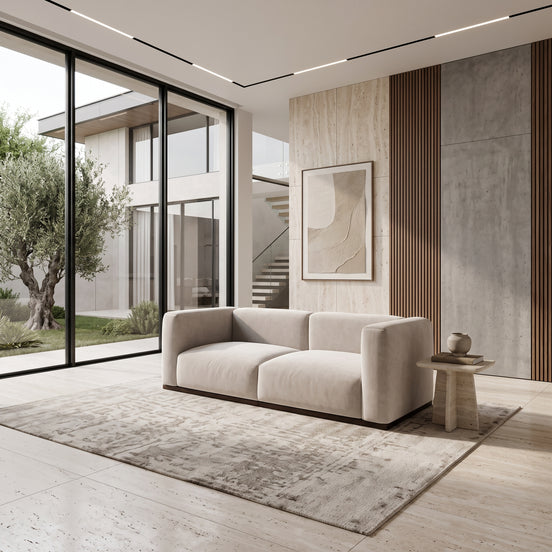 Charlotte Modular Velvet Sofa | Pearl