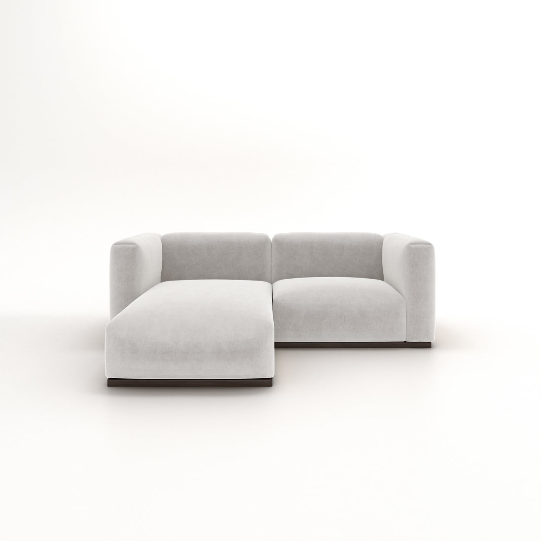 Charlotte Modular Velvet Sofa | Pearl