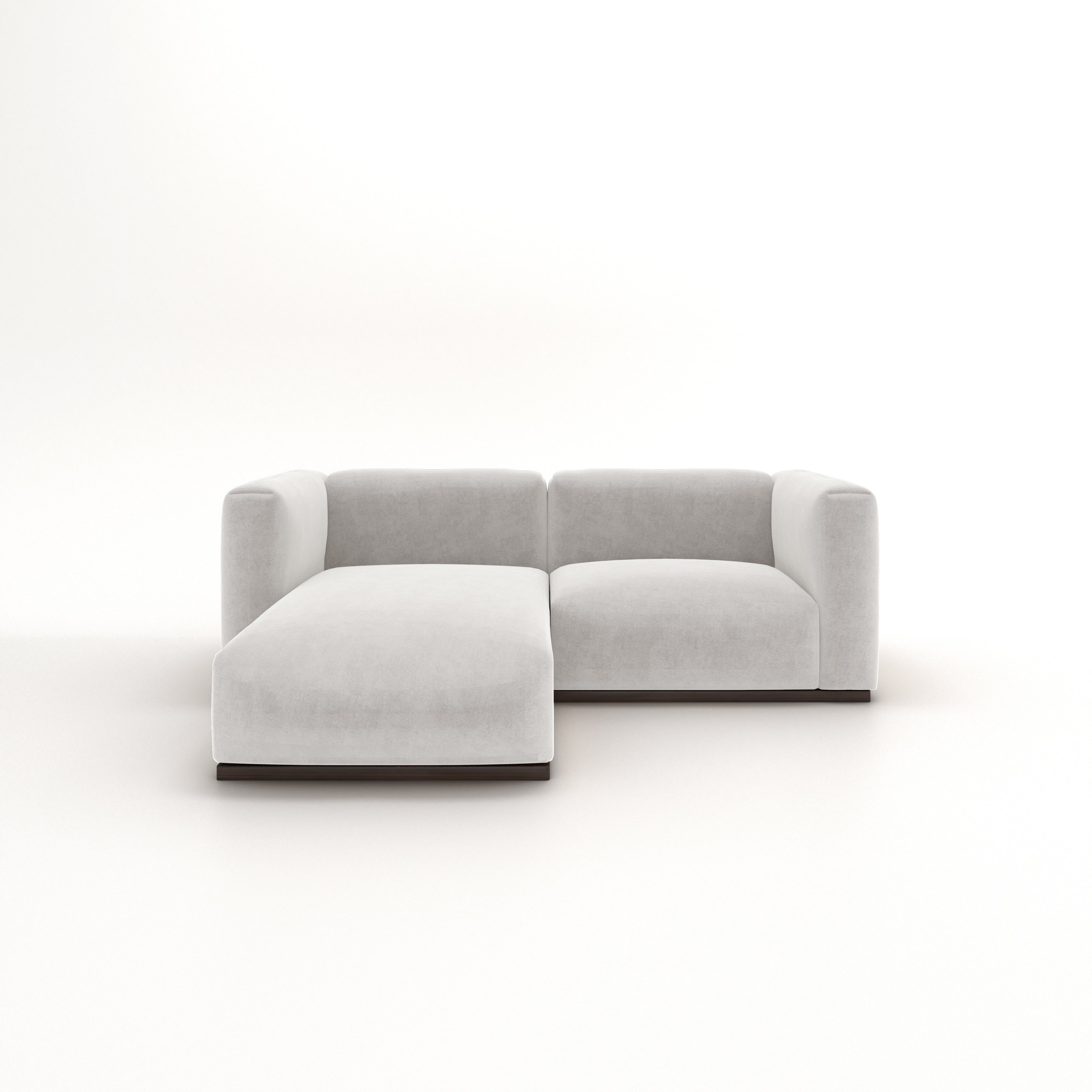 Charlotte Modular Velvet Sofa | Pearl