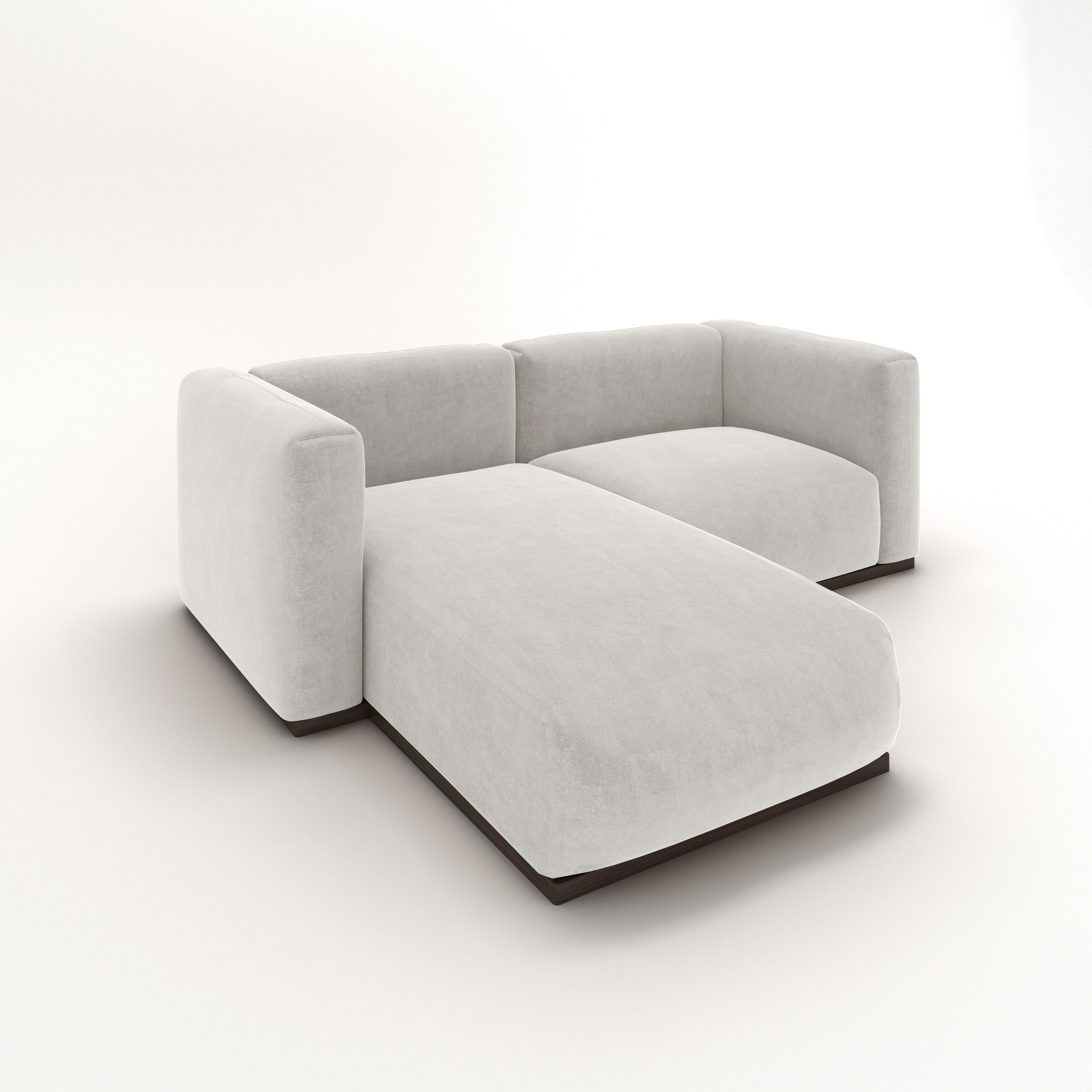Charlotte Modular Velvet Sofa | Pearl