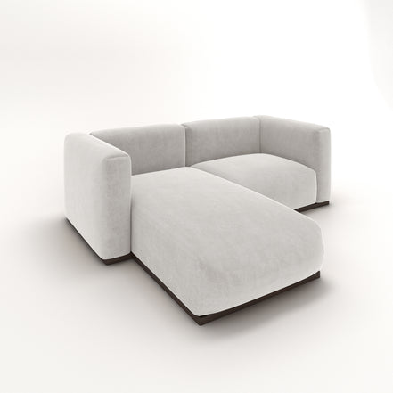 Charlotte Modular Velvet Sofa | Pearl