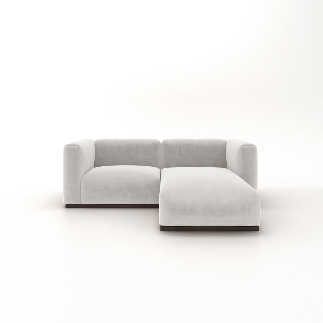 Charlotte Modular Velvet Sofa | Pearl
