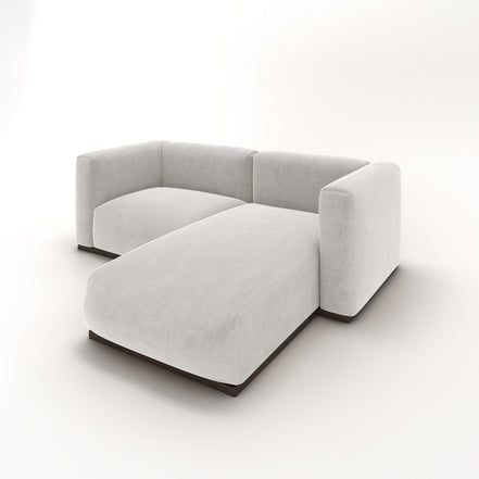 Charlotte Modular Velvet Sofa | Pearl