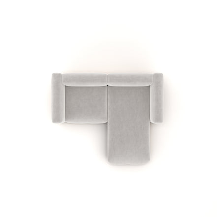 Charlotte Modular Velvet Sofa | Pearl
