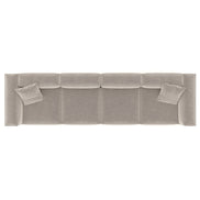 Eleanor Modular Velvet Sofa | Alabaster