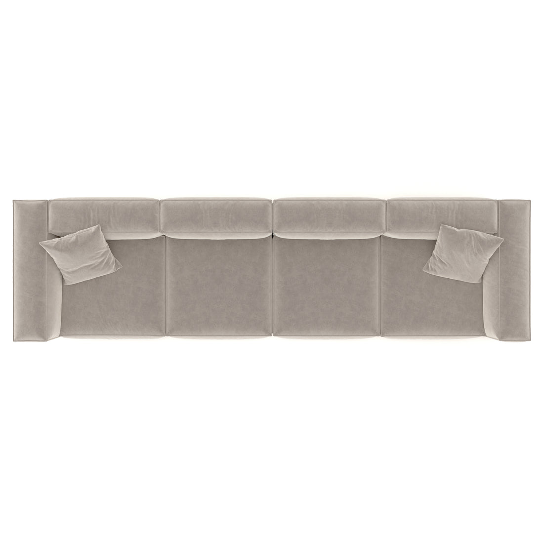 Eleanor Modular Velvet Sofa | Alabaster