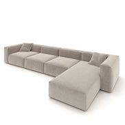 Eleanor Modular Velvet Sofa | Alabaster