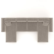 Eleanor Modular Velvet Sofa | Alabaster
