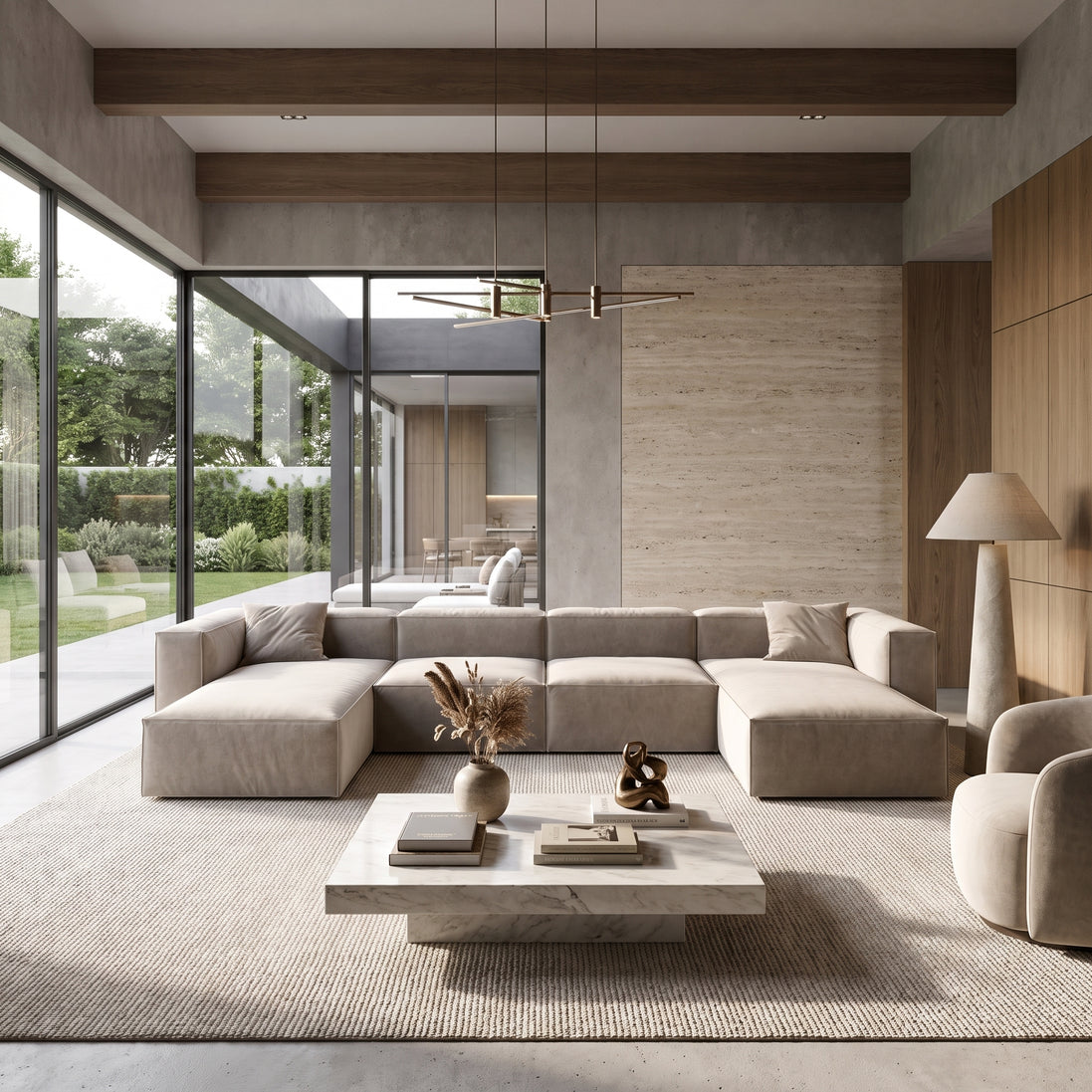Eleanor Modular Velvet Sofa | Alabaster