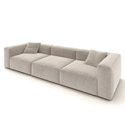 Eleanor Modular Velvet Sofa | Alabaster