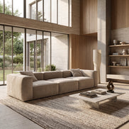 Eleanor Modular Velvet Sofa | Alabaster