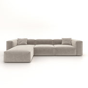 Eleanor Modular Velvet Sofa | Alabaster