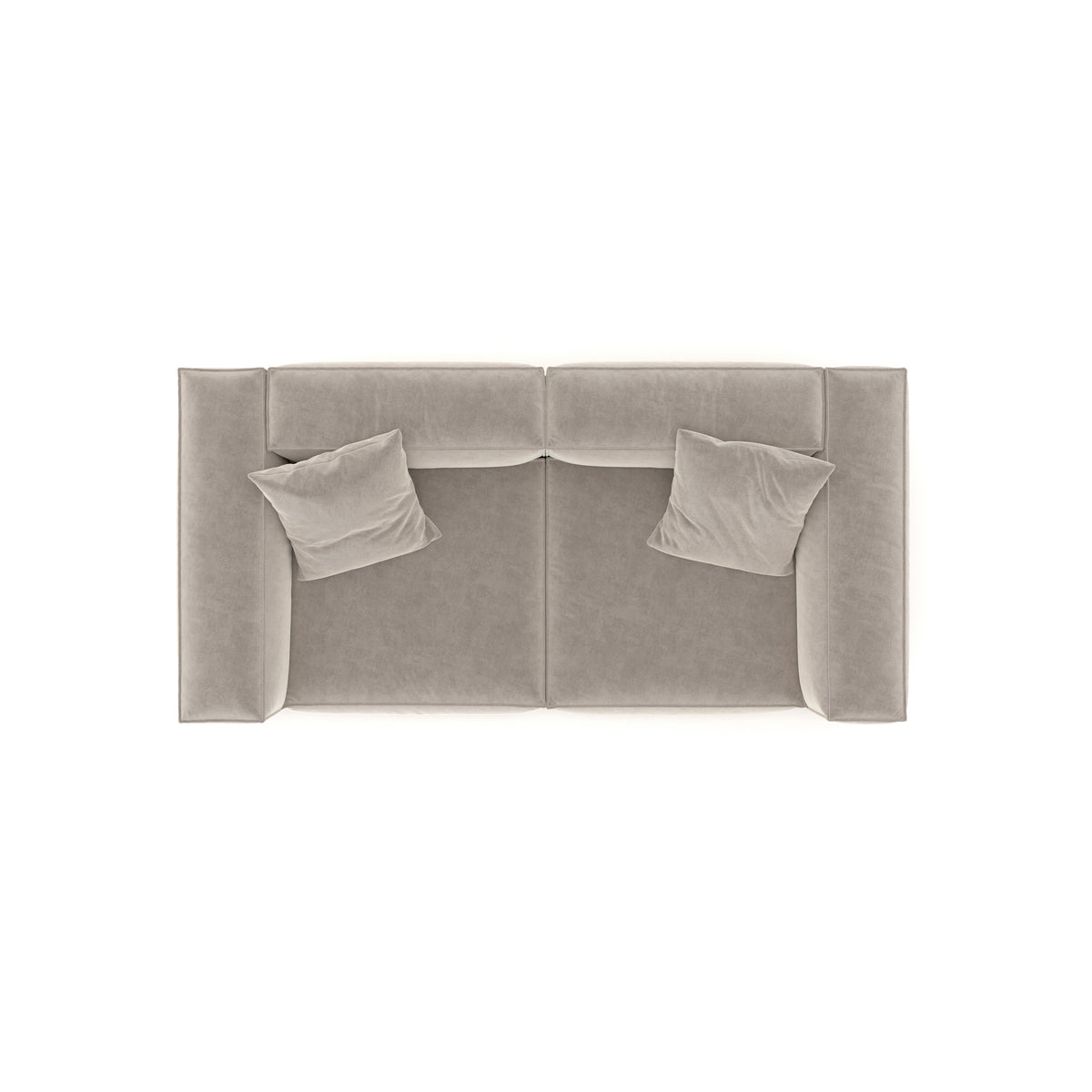 Eleanor Modular Velvet Sofa | Alabaster