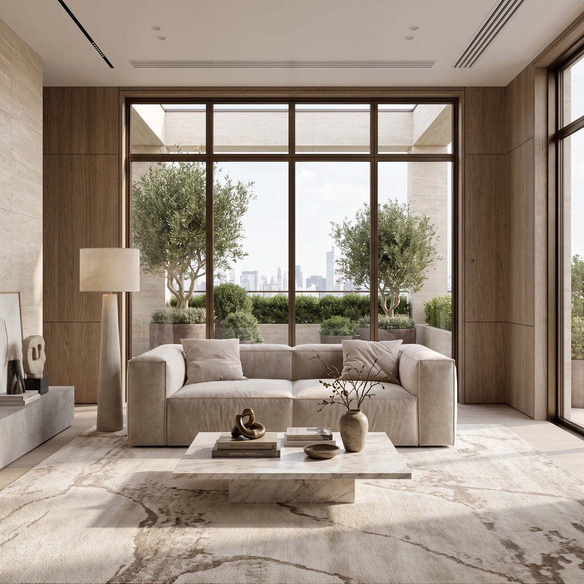 Eleanor Modular Velvet Sofa | Alabaster