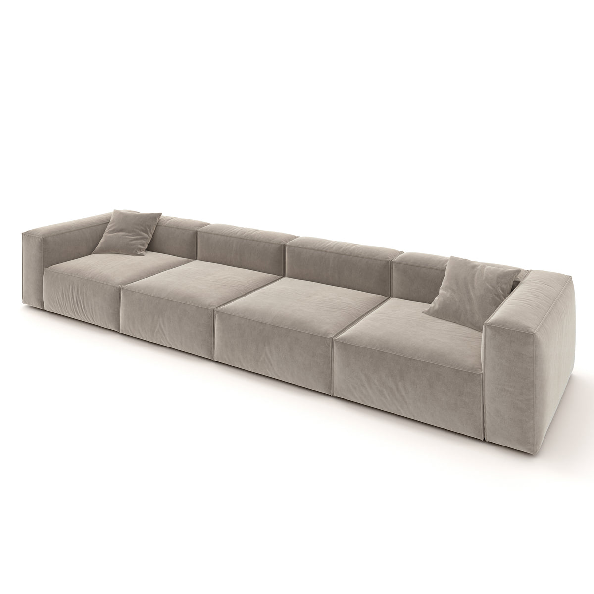 Eleanor Modular Velvet Sofa | Champagne