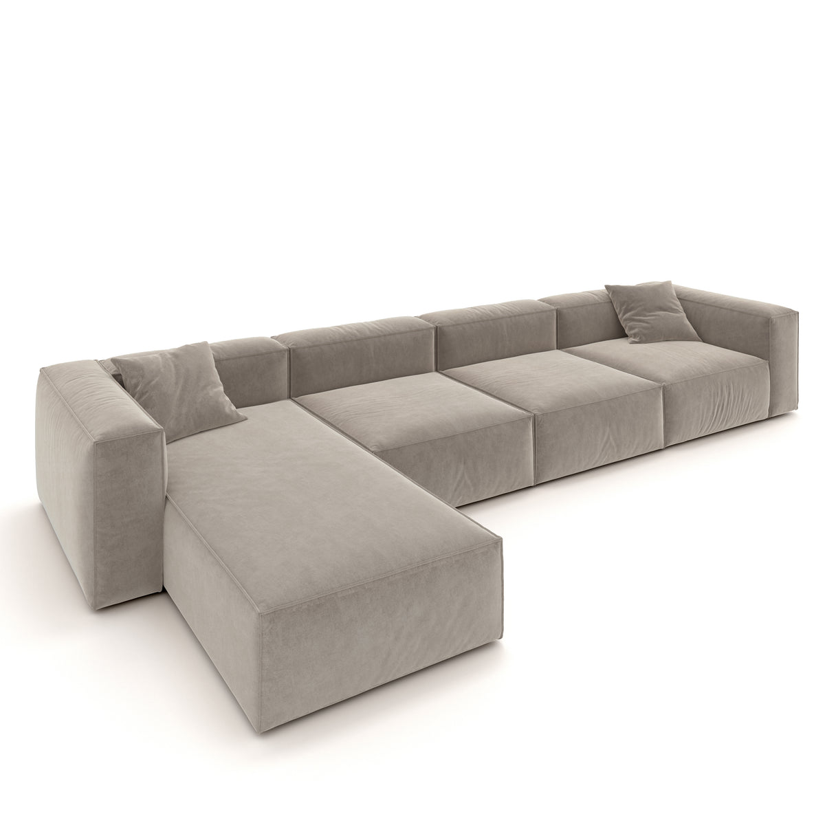 Eleanor Modular Velvet Sofa | Champagne