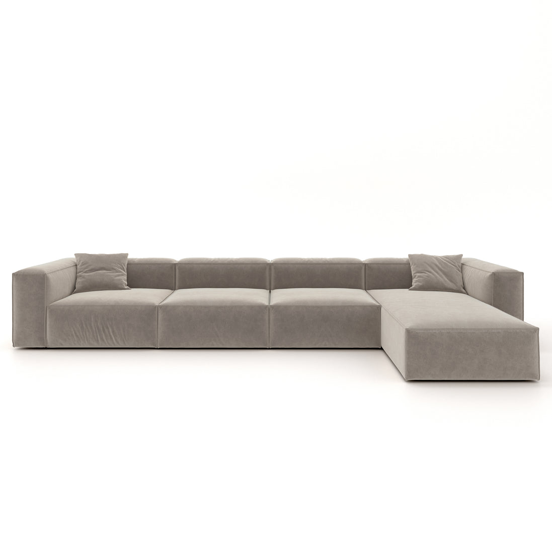Eleanor Modular Velvet Sofa | Champagne