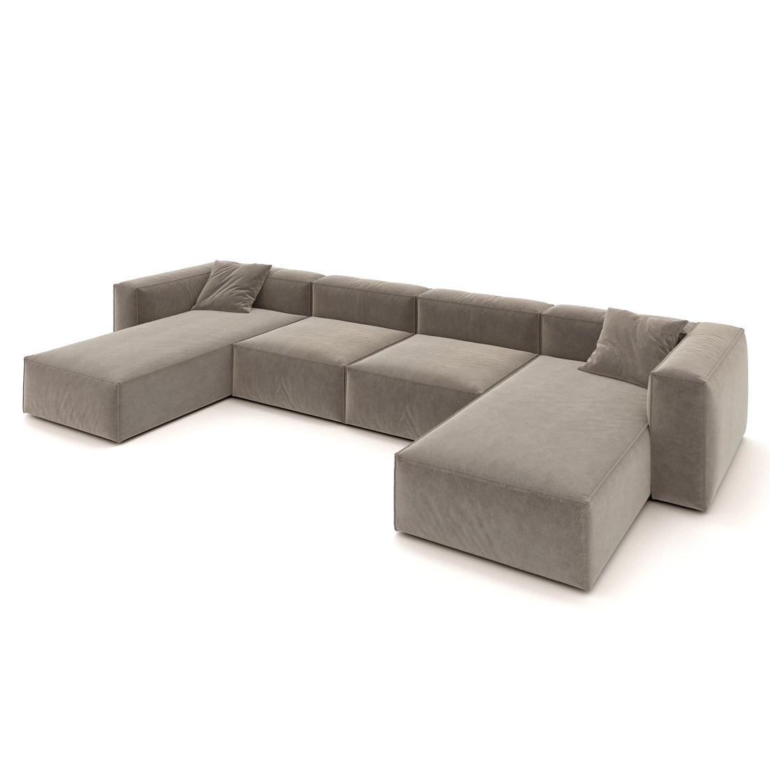 Eleanor Modular Velvet Sofa | Champagne
