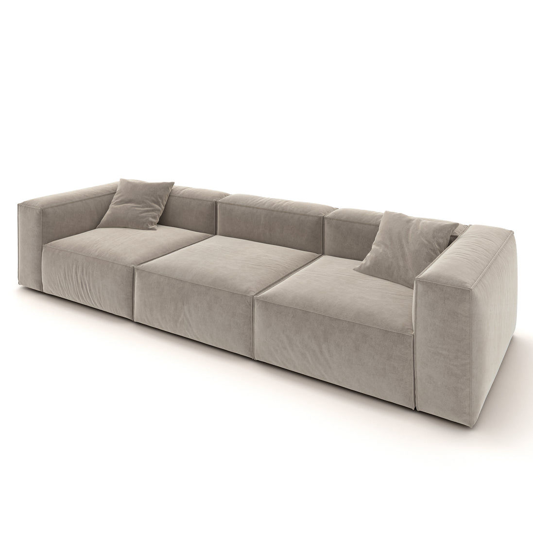 Eleanor Modular Velvet Sofa | Champagne
