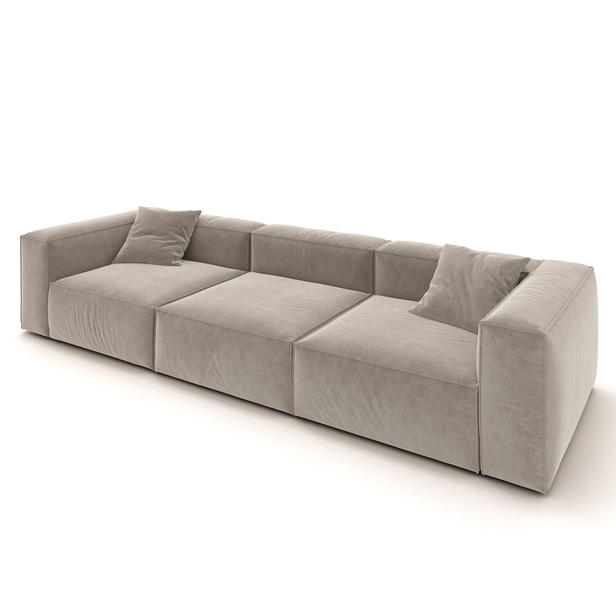 Eleanor Modular Velvet Sofa | Champagne