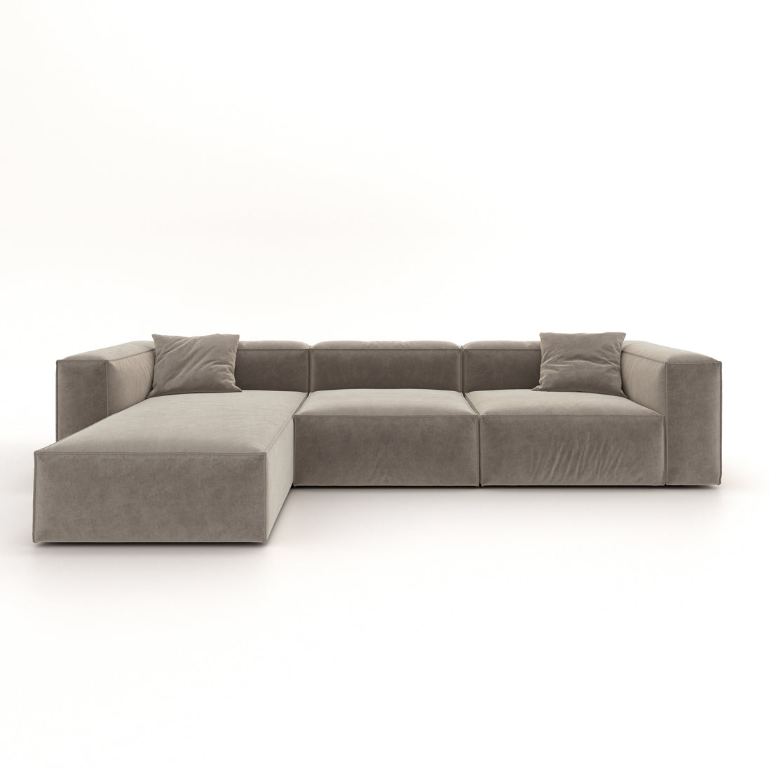 Eleanor Modular Velvet Sofa | Champagne