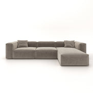 Eleanor Modular Velvet Sofa | Champagne